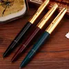 Fountain Pens Fountain Pens 1/3pc Old Style Hero 616 Fountain Pen Plastic Ink Pen Golden F Nib Extrusion Converter Filler Stationery Office School Supplies Q240314