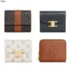 nEW 24SS mirror Designer Wallets DHgate Luxury TRIOMPHES Womens mens purse and handbag Leather passport id Card Holders key pouch keychain zippy Coin Purses Wallet