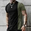 T-shirts hommes Vintage Mens T-shirt Strt T Summer Mâle 3D Stripe Print Short Slve Tops T-shirt de tous les jours T-shirt surdimensionné Chemise Homme 5XL Y240314