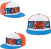 Basket American Basketball "Thunder" Hats Snapback 32 squadre Designer di lusso Finals Champions Locker Room Casquette Sports Cappello Strapback Snap Back Cap A0