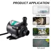 Pompe DC 12V Brushless Pompa Acqua di Energia Solare Set Può Essere Temporizzato Motore Sommergibile Ultrasilenzioso Acquario Stagno di Pesci Giardino Fontana Decorazione