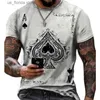 Męskie koszulki T-shube T-shirt 3D Printed Men Overaged Summer Casual Man TS Vintage okrągły szyj