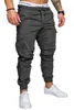 Pantaloni da uomo S-5XL Pantaloni multitasche con utensili Pantaloni cargo in tessuto intrecciato stile Safari casual da uomo