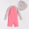 Suits Swimsuit Kids Girl Long Sleeves Swimwear for Girls Cartoon Rabbit UPF50 UV Protection Children's Bathing Suit Beach Clothes Baby