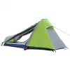 Shelters Alltel Echtes ultraleichtes Outdoor-Camping-Bergsteigen-Außenwander-Doppelschicht-Aluminiumlegierungsstab-Einzelpersonenzelt