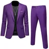 Plus storlek 6xl 5xl Mens Suit Coat2 Piece Pants/Business Fashion Office Dress/Slim Fit High Quality Groom Wedding Dress Suit Set 240314