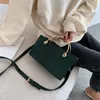 Kordelzug Elegante Weibliche Metall Ring Tote Tasche 2024 Mode Qualität Leder frauen Handtasche Krokodil Muster Schulter Messenger