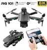 Интеллектуальный БПЛА RG101 MAX GPS Drone 8K Профессиональная двойная HD-камера FPV 3 км Аэрофотосъемка Бесщеточный двигатель Складной квадрокоптер Toy8502171