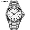 Sinobi Men Business Watch Full Stainless Steel Luxury High-end Wlistwatch Luminous Hands防水RelogioMasculino262m