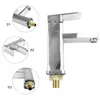 Torneiras de pia do banheiro torneira da bacia de reposição acessórios de aço inoxidável montagem fria família peças de cozinha durável