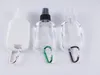 50 ml tom sprayflaska bärbara resor plastflaskor återanvändbara tvål toalettartiklar container med nyckelring krok spray flaska3821264