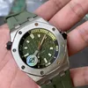 Men Watch Designer Watch Watch Mechanical Automatic 42mm Rubber Band تم شراء Sapphire Pin Buckle Watch 904L