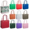 Bogg Borsa da spiaggia Estate Impermeabile Solido Scava fuori Lusso da viaggio in plastica Shopping PVC EVA Tote Borse da donna Borse a tracolla