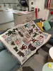 Одеяла Одеяла Американский совместный тренд Кит Харинг мастер граффити иллюстратор одноместное одеяло для дивана декоративное гобеленовое повседневное покрывало 240314