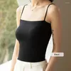 Kvinnors skapare Kvinnor Crop Top Ice Silk Tank Wireless underkläder Tryck upp sömlös vadderad Vest Tee Camisole bekväm sömn