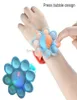 Octopus Fingertip Gyro Toys LED Luminous Wristband Silicone Rebound Bubble Bracelet Watch Anti stress Toy For Kids Adults DD4960700