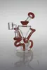 Phoenix 7.5 Inches Bubbler Recycler Dab Oil Rig Hookahs Glass Water Bongs Recycler Water Pipe Glass Smoking Bongs With 14MM Quartz Banger