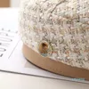 2024 boinas de diseñador con letras para mujer, sombrero de rejilla de lujo, boina para mujer, gorra para exteriores, gorro de viaje cálido para invierno a prueba de viento, gorros para vacaciones, 2024