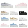 Nylon Wheel Designer Plateforme Double Casual Chaussures De Luxe Rose Marron Bleu Femmes Baskets Chaussures De Sport En Plein Air Marche Jogging Mode Blanc Noir Baskets Sneaker