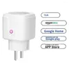 Smart Home Control 1/2st WiFi Plug -adapter 16A Remote Voice Power Power Monitor Socket Timing Funktion Arbetet med Alexa