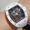 Montre Antique RM Watch Athleisure Watch Rm055 Céramique Blanche Rm055