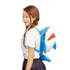 Pluszowe plecaki 50 cm ciekawe fajne fajne rekin pluszowy niebieski szary plecak kawaii kreskówka dla zwierząt torby dla dzieci chłopcy dziewczyna urodziny Presentl2403