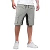 Shorts pour hommes Printemps et été Sports de rue Multi Vêtements pour le travail de construction Pantalon cargo Tan Hommes Mémoire Mousse Homme