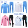 2023 2024 Nouveau Algérie Adulte Half Pull Soccer Survêtement MAHREZ 23 24 BOUNEDJAH Survetement maillot de pied FEGHOUL hommes sportswear kit de formation de football