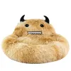 Mats Bed for Cat Dog Soft Long Plush Kennel Pet Cartoon Monster Cat Dog Sofa Bed Puppy Sleep Nest Cushion Pet Accessories