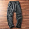 Men's Pants Spring And Summer Thin Casual Straight Tube Multi Pocket Workwear With Detachable Five Point Shorts Trend