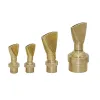 Baden 1 Pc Sier Verstelbare Messing Waaiervormige Fonteinsproeiers 1/2 "3/4" 1 "2" Eendenbek Jet Kolom Tuin Landschap Sprinkler