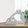 Vases Triangle Knot Decoration Creative Nordic Light Luxury Desktop Vase Simple Home Work Art