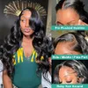 250% 13x6 HD Transparent Body Wave Lace Front Wig Brazilian 360 Water Ready To Wear 5x5 Closure Glueless For Women 240229