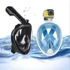 Maschera da snorkeling integrale anti-perdite con vista ampia da 180 gradi, vendita calda non di marca