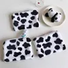 Andra leksaker Cow Pattern Plush Coin Purses Mini Coin Wallet Storage Bag Card Holder Credit Wallet Pocket Women Girls Female Coin Purse ZIPL2403