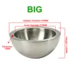 LY 304 food level stainless steel stuff professional liquid nitrogen bowl basin pot tank cold resistant for minus 196 degree small middle big 3 sizes