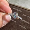 Band Rings Choucong Simple Fashion Jewelry Top Sell 925 Sterling Silver Oval Cut White Topaz Cz Diamond Gemstones Party Women Wedding Bridal 296m