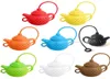 Creative Tools Teapot Shape Silicone Tea Infuser Strainer Filter With Handle Safe Loose Leaf Reusable Teas Bags Diffuser Teaware A4023600