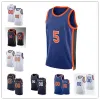 Maillot de basket-ball personnalisé pour hommes et femmes, New York Knicks Knick 13 Evan Fournier 00 Jacob Toppin 4 Duane Washington Jr. 9 RJ Barrett 11 Jalen