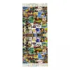 Foulards Vintage Film d'horreur Collage Gland Écharpe Femmes Doux Classique Cinéma Production Film Châle Wrap Lady Hiver