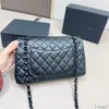 Sac de créateur sac à bandoulière de luxe marque femmes sacs en treillis de diamant en cuir véritable peau de vache sac à main chaîne de matériel noir