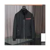 fashion designer mens jacket men coats high quality hooded red logo triangle logo windproof designer jacket outdoor versatile casual mens jackets men outerwear
