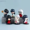 액션 장난감 그림 6pcs New Inuyasha 액션 피겨 Sesshoumaru 귀여운 미니 인형 코믹 PVC 모델 장난감 선물 키즈 데스크탑 장식 매력 컬렉션 LDD240314