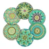 Stitch 6pcs Diamond Painting Coaster mandala Pochemat pad con supporto per bocconcino tazza tazza tazza tavolo da casa Regalo di decorazione