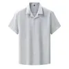 Męskie koszule 7xl 6xl 8xl Klasyczne klasyczne zabytkowe letnie luźne luźne kołnierz marki męskiej marki