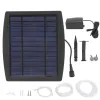 Acessórios 2W Kit de bomba de ar solar inserindo bomba de ar de água subterrânea oxigenador aerador solar com mangueiras de oxigênio para lagoa tanque de peixes ferramentas de jardim