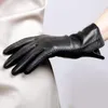 2019 New Elegant Women Leather Gloves الخريف والشتاء الحراري القفازات العصرية بالإضافة إلى fluff275n