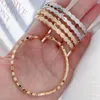 Vintage 24k banhado a ouro nó manguito pulseira adorável bonito aberto ajustável moda atada aberto manguito pulseira para jóias femininas