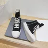 Casual Shoes Fashion Tassel Sail Rags High-top Cross Lace-up Wear-resistant Breathable Couple Board Round Toe Zapatos