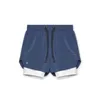 Summer Men Running Shorts Outdoor Sports Training Exercise Jogging Gym Fitness 2 in 1 with Longer Liner Quick Dry 240306